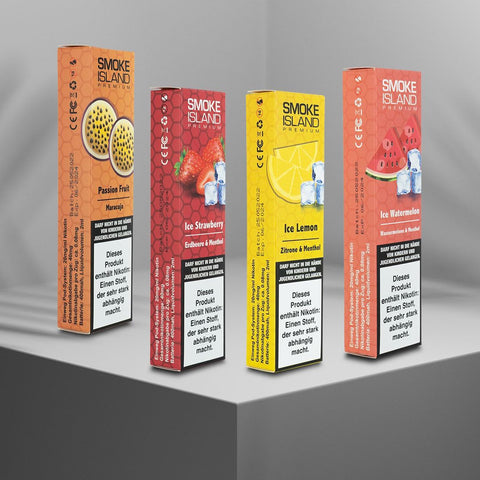 SMOKE ISLAND - E-Shisha 600 Zge, 20mg/ml Nikotin Green Box Trier SMOKE ISLAND - E-Shisha 600 Zge, 20mg/ml Nikotin Green Box Trier