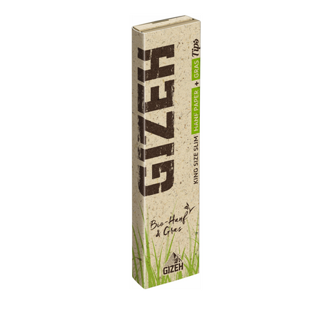 Green Box Trier GIZEH Hanf & Gras King Size Slim + Tips